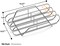 Sorbus Non-Stick Rib Rack XL - Porcelain Coated Steel Roasting Stand - Holds 3 Full Rib Racks for Grilling & Barbecuing